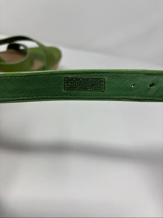 Ugg Green Wedge Sandals with Braided Platform 8 - Picture 7 of 7